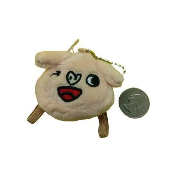 Nontan Buta-San piglet ( Picture Book ) Mini Pouch With Zipper Keychain - Picture 1 of 5